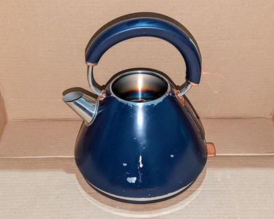 Midnight Blue Morphy Richards Kettle Blue And Rose Gold Midnight