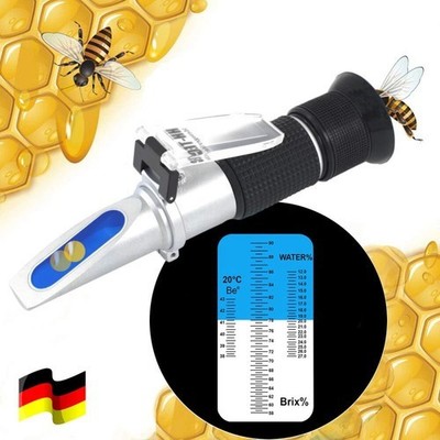 ATC Refraktometer Honig Imker Wasser Zucker Gehalt, Brix: 58-90% Wasser 10-32%