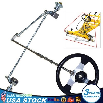 Go kart Steering Wheel Tie Rod Ball End Rack Adjustable Shaft Assembly kit