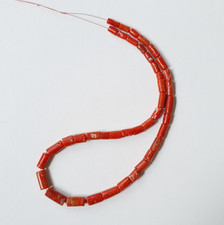 Perline lucidate fatte a mano a forma di tamburo a tubo di pietra preziosa...