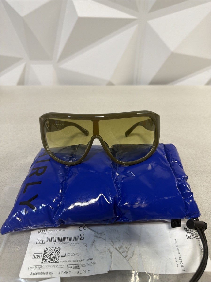 Jimmy Fairly The Luz Green Sunglasses | eBay