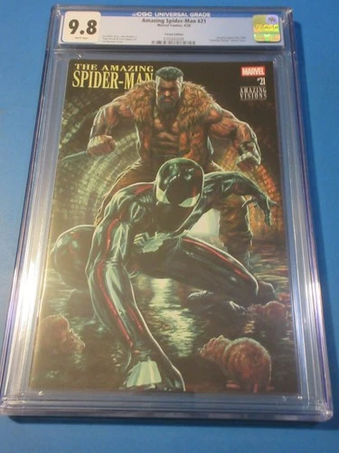 Amazing Spider-man #21 Bermejo variant CGC 9.8NM/M Gorgeous Gem Wow