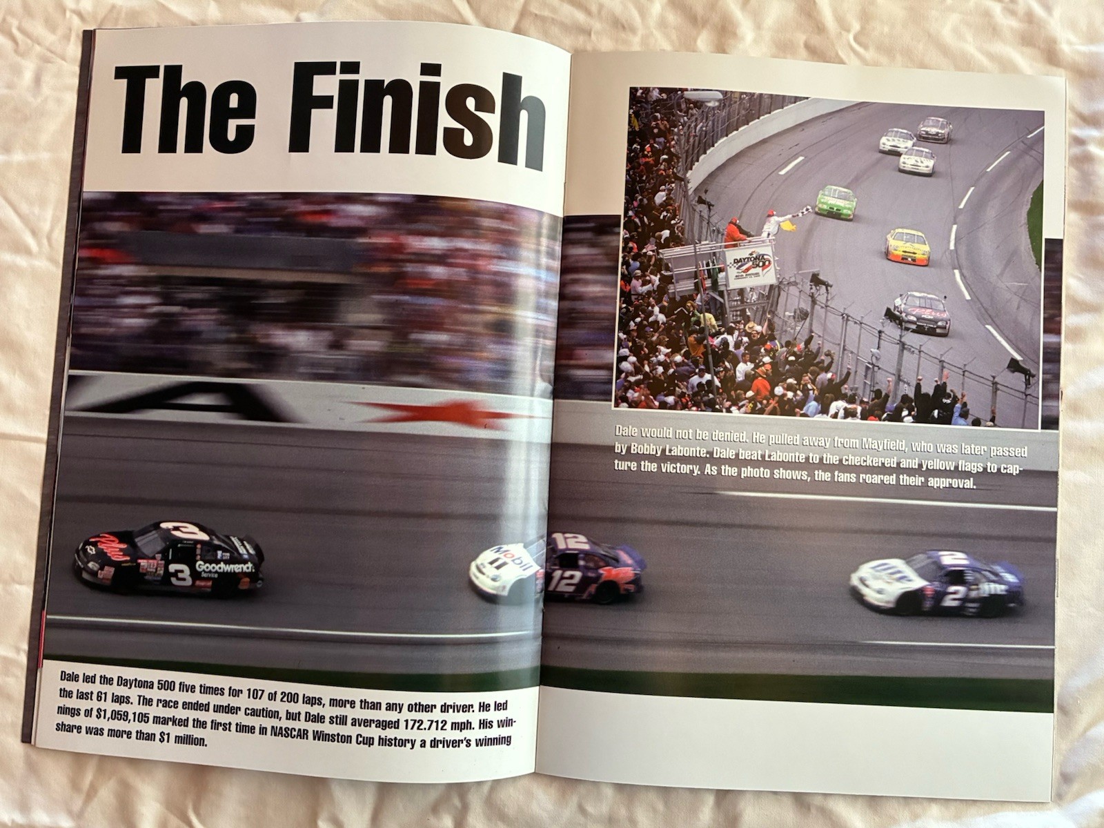 RARE EARNHARDTS’ WINS AT DAYTONA: AUTOGRAPHED DALE SR. BOOK & DALE JR. WIN PHOTO view 17