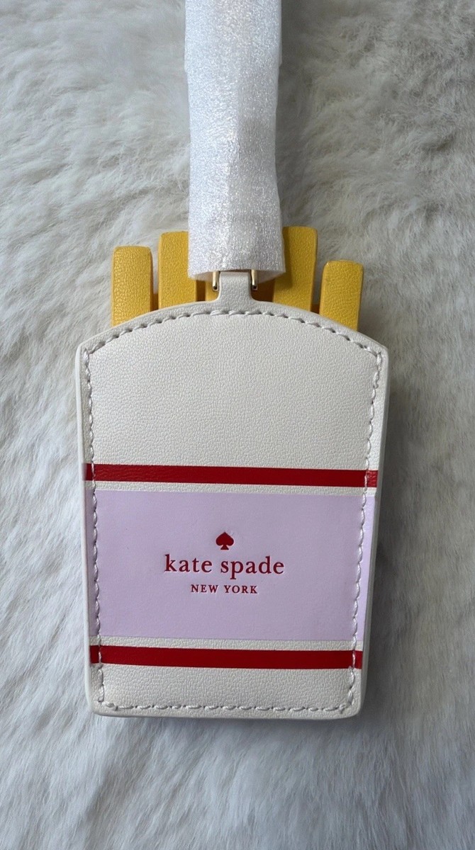 New Kate Spade New York Charmed French Fry Bag Charm Key Fob