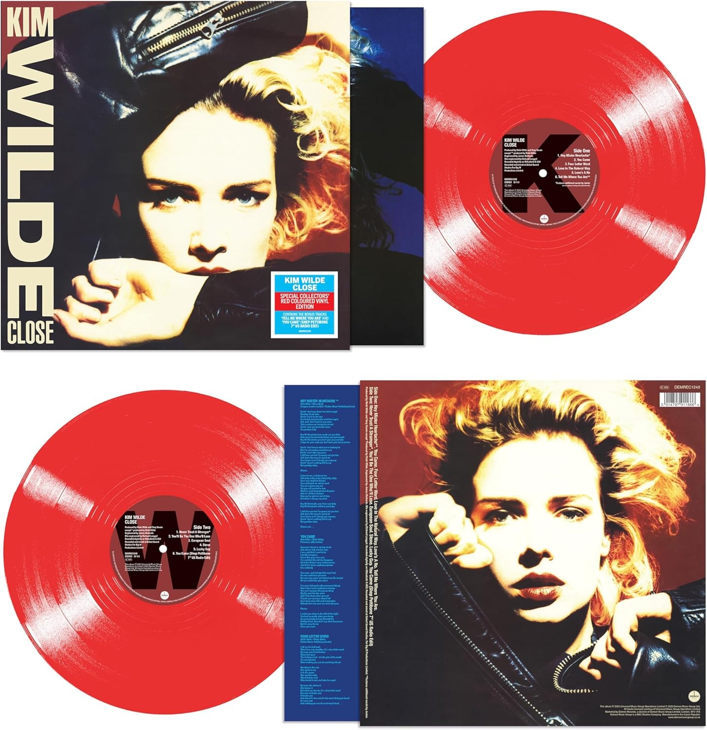 KIM WILDE Close Vinyl LP (Red) NEW & SEALED