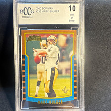 Bowman 2000 Marc Bulger Rookie Base Set #232 NFL Saints BCCG 10