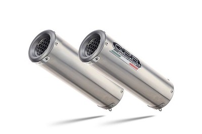 GPR M3 Inox Double Slip-on Muffler Exhaust For Honda Hornet 900 CB900F 2002-2005