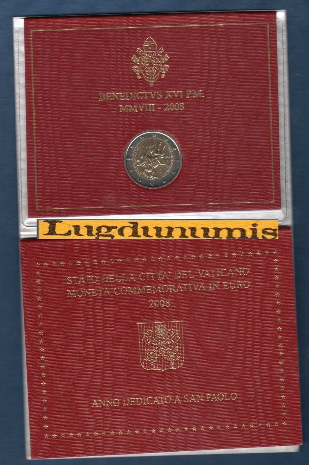 BU 2 Euro Commemo Vatican 2008 BU FDC Année de Saint Paul 85000 Exemplaires