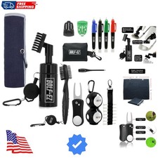 Golf Essentials Kit  Must-Have Accessories   Water Brush, Towel, Club Brush,...