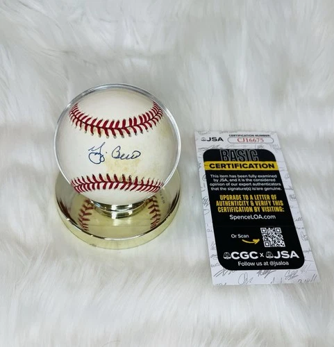 Yogi Berra Autographed Baseball JSA COA HOF Official League Bobby Brown Rawlings