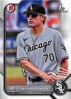 2022 Bowman Draft #BD-180 Jonathan Cannon Chicago White Sox 1st Bowman