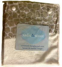 Sadie  Scout TAN Changing Pad Cover Fits Contoured Pad 16in x 32in / 15z