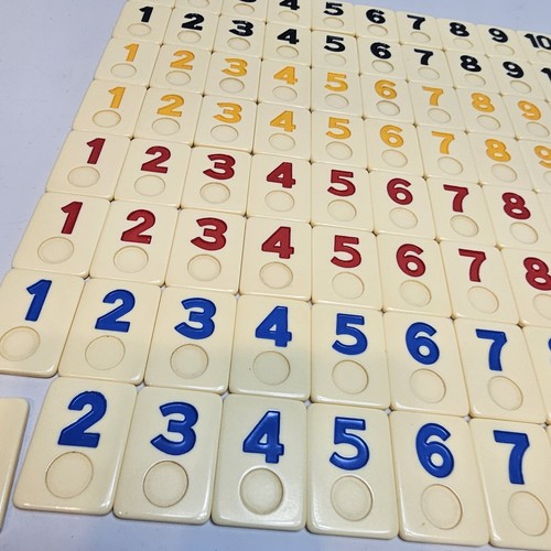 Rummy O Tile Game Vintage By Cardinal Full Tile set 106 Tile Only - Picture 5 of 6
