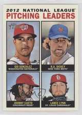 2013 Heritage League Leaders Gio Gonzalez RA Dickey Johnny Cueto Lance Lynn 0d2