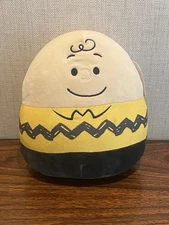 Squishmallows Peanuts Charlie Brown Charles Schulz 10” Plush NWT Good Grief