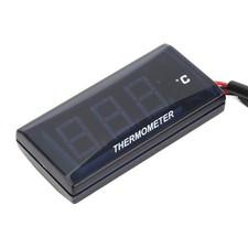 Motorcycle Digital Water Temperature Gauge Ultra Thin DC 12V LCD & 22mm Sensor