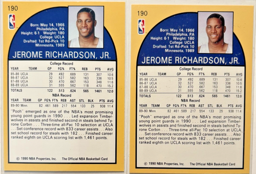 (2x) Pooh Richardson 1990-91 NBA Hoops Rookie Card Lot (RC) - Picture 2 of 2