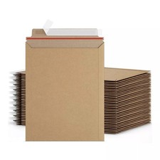 100-400 Kraft Rigid Photo Document Mailers Flat Cardboard Envelope 28 pt