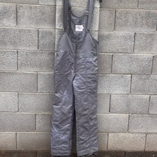 Vintage Sno Rags Gray Ski  Snow Bib Overalls Small to Med
