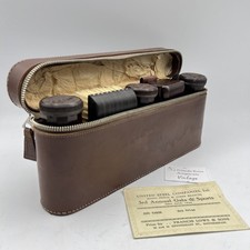 Antico Set da Barba Viaggio Toilette Vintage kit rasatura anno 1934 Collezione