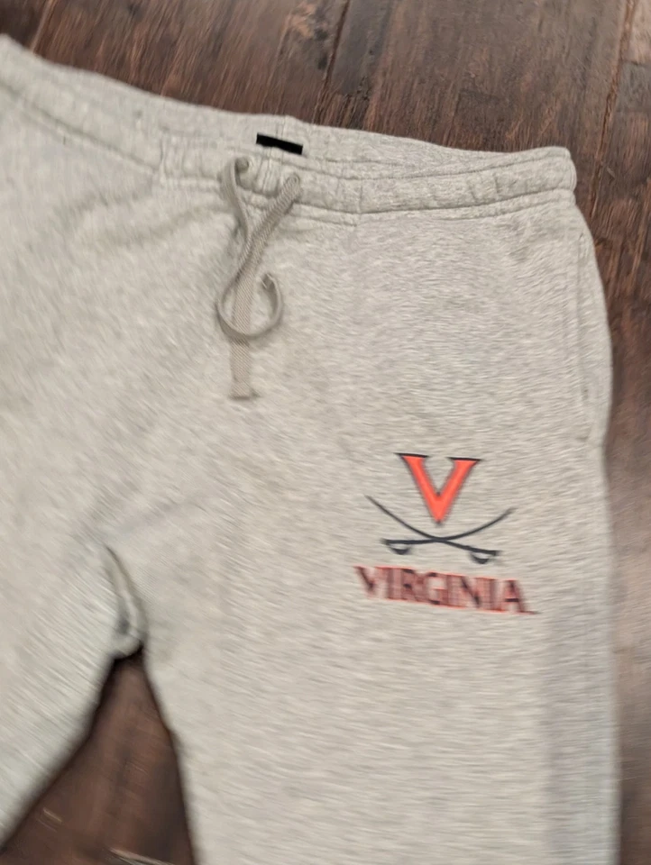 Nike Virginia Cavaliers Football Mens Large Gray Club Fleece Joggers Sweatpants - Image 2 of 4