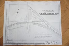 Marlborough Reprint Railway Track Plan Drawing Diagram Plan Map