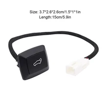 Trunk Release Switch Button W/Red Light Electric Tailgate Car Trunk Lock Door