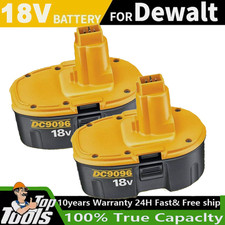 2 PACK 18V Battery For Dewalt 18 VOLT XRP DC9096 DC9098 Ni-MH DC9099 NEW