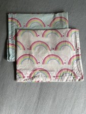 Poterie grange enfants bio arc-en-ciel coussin taies housse standard coton - excellent état