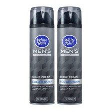 White Rain Men's Collection Solar Rush Shave Cream, 7 oz. Pack of 2 