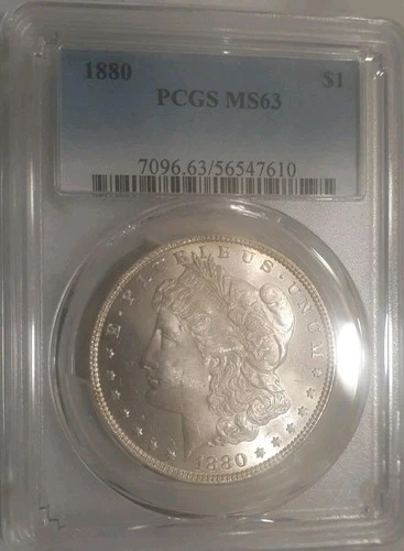 1880 Morgan Silver Dollar PCGS MS63