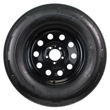 eCustomrim Radial Trailer Tire Rim ST205/75R15 15X5 5-4.5 LRC Black Modular