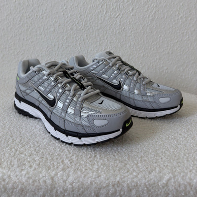 Nike P-6000 Herren Laufschuhe EU 38,5 Grau/Schwarz/Weiß Low Top Netz