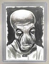 Neil Camera 2025 Topps Chrome Star Wars Galaxy Black Foil Sketch Card Auto 1/1
