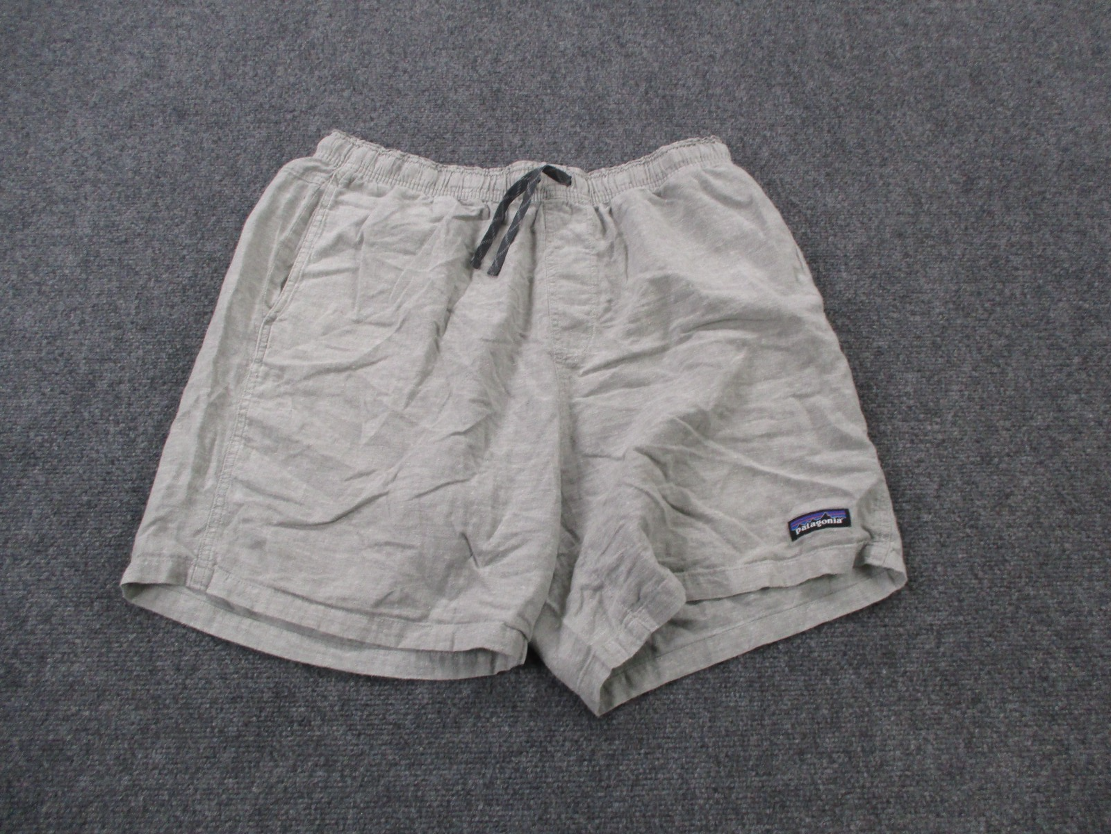 Patagonia Shorts Mens L Gray Hemp Organic Cotton Lightweight Preppy Casual 58056