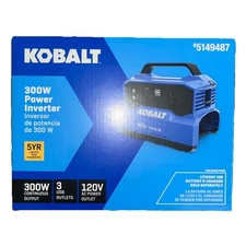 Kobalt 300w Portable Battery Power Inverter 120v 40v Max 5149487 (Tool Only) NEW