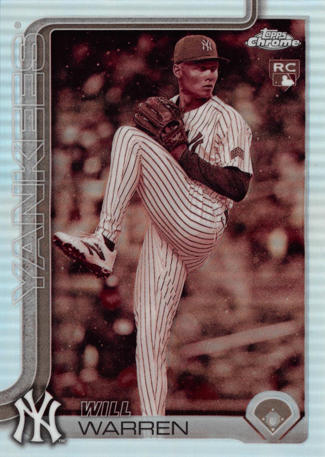 Will Warren New York Yankees 2025 Topps Chrome Sepia Refractor #81