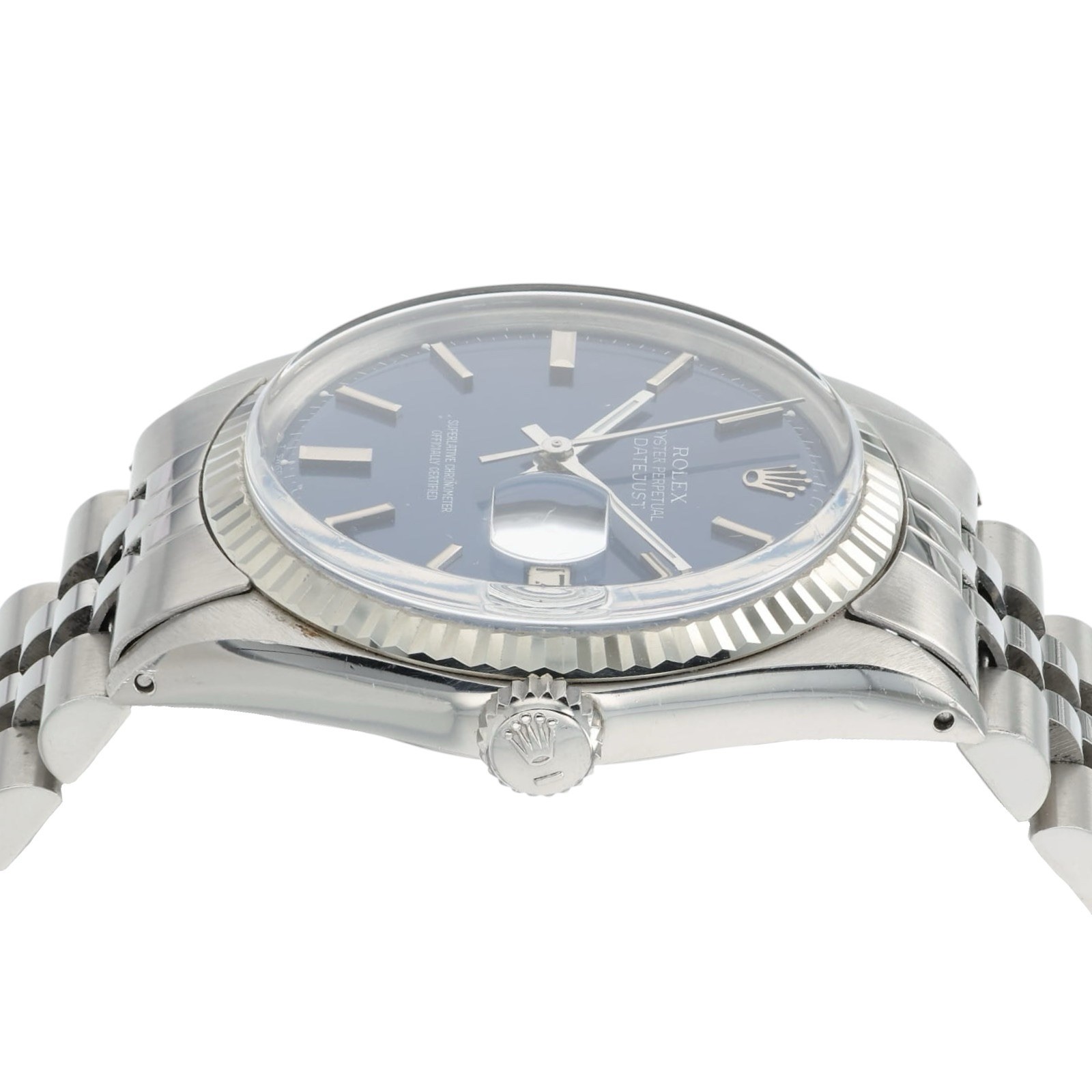 Rolex Datejust Blue Dial Stainless Steel 36mm Automatic Movement Mens Watch 1601 image 4