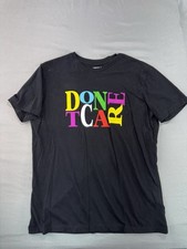Forever 21 I Don’t Care TShirt Men’s Size Medium Graphic Print Tee Black