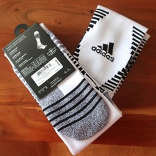 NWT Adidas 2 Pair Size M White Soccer Team Speed Socks