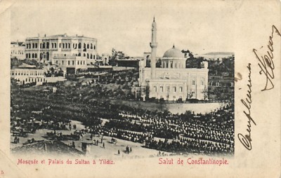 PC CPA TURKEY, CONSTANTINOPLE, MOSQUÉE ET PALAIS DU SULTAN, POSTCARD (b3622)