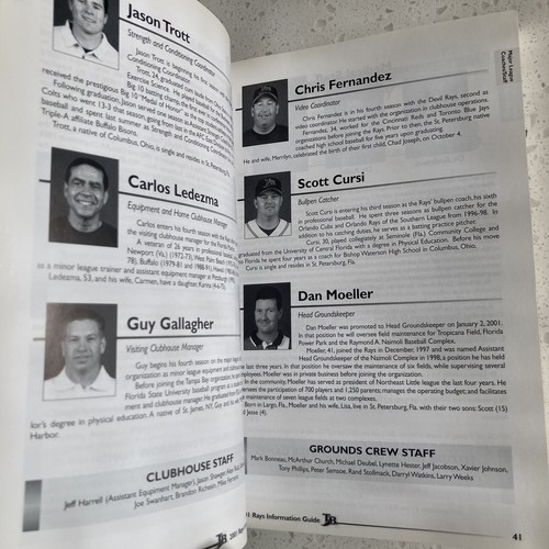 MLB 2001 TAMPA BAY DEVIL RAYS Baseball Information Media Guide Fred McGriff - Bild 6 von 9