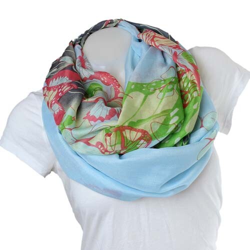 Glamexx24 Damen schal mit Mustermix im Blumendesign Ethno muster Langschal Loop - Bild 27 von 27