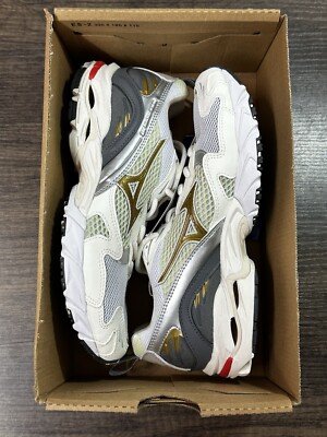 海老10 Mizuno Wave Rider 10 Silver Cloud / Snow White / Tiger's Eye