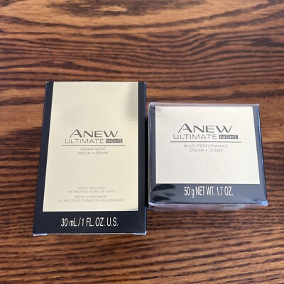Avon Anew Ultimate Night Multi-Performance Cream & Repair Night Serum Full Size