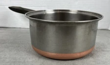 Flint Stainless Steel 2qt. Thick Copper Bottom Sauce Pan