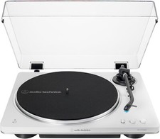 AUDIO TECHNICA AT-LP70XBT WHITE / SILVER GIRADISCHI AUTO CON TRAZIONE A CINGHIA