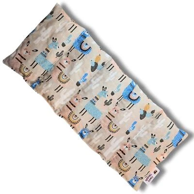 FRANZIS NÄHSTUBE Dinkelkissen 50x20cm Alpaka Körnerkissen 100% Baumwolle für Wärme und Kältethera