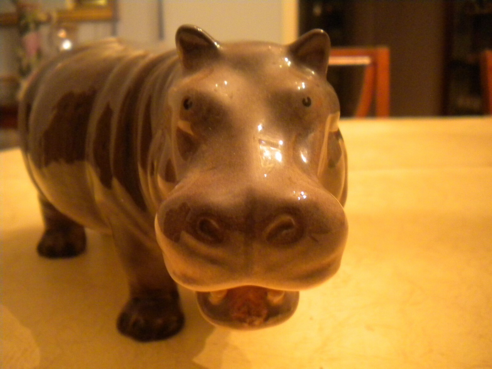 Rare Porcelain Hippopotamus Figurine | eBay