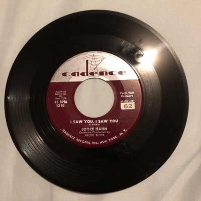 JOYCE HAHN - GONNA FIND ME A BLUEBIRD / ISAW YOU, I SAW YOU - 7'' VINYL 45 RPM